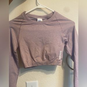 GYMSHARK cropped long sleeve